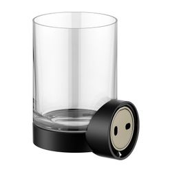 Keuco Collection Reva Glashalter, Echtkristall-Glas, Schwarz-matt, 12850379000... KEUCO-12850379000 4017214966745 (Abb. 1)