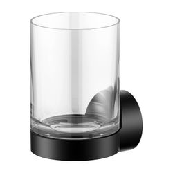Keuco Collection Reva Glashalter, Echtkristall-Glas, Schwarz-matt, 12850379000... KEUCO-12850379000 4017214966745 (Abb. 1)