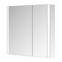 Keuco Somaris Spiegelschrank Wandvorbau 2-türig asymmetrisch, mit 1 Steckdose, 800x7... KEUCO-14502002200 4017214974351 (Abb. 1)