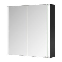 Keuco Somaris Spiegelschrank Wandvorbau 2-türig, mit 1 Steckdose, 800x710x128mm, Sch... KEUCO-14502372100 4017214974290 (Abb. 1)