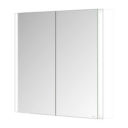 Keuco Somaris Spiegelschrank Wandvorbau 2-türig, mit 1 Steckdose, 800x710x128mm, Wei... KEUCO-14502512100 4017214974375 (Abb. 1)