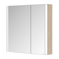 Keuco Somaris Spiegelschrank Wandvorbau 2-türig asymmetrisch, mit 1 Steckdose, 800x7... KEUCO-14502852200 4017214974276 (Abb. 1)