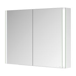 Keuco Somaris Spiegelschrank Wandvorbau 2-türig, mit 1 Steckdose, 1000x710x128mm, Ve... KEUCO-14503002100 4017214974498 (Abb. 1)