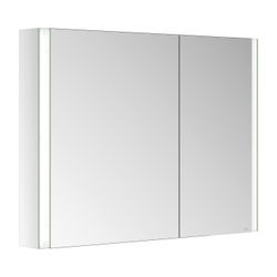 Keuco Somaris Spiegelschrank Wandvorbau 2-türig asymmetrisch, mit 1 Steckdose, 1000x... KEUCO-14503002200 4017214974511 (Abb. 1)