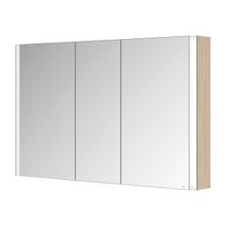 Keuco Somaris Spiegelschrank Wandvorbau 3-türig, mit 2 Steckdosen, 1200x710x128mm, E... KEUCO-14504853100 4017214974573 (Abb. 1)