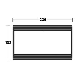 Keuco Plan Handtuchring, schwenkbar, mit Befestigungsset, Schwarz-matt, 14921370000... KEUCO-14921370000 4017214965595 (Abb. 1)