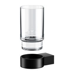 KEUCO Glashalter Plan 14950, kpl. m. Echtkristall-Glas, schwarz... KEUCO-14950379000 4017214903559 (Abb. 1)