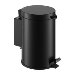 Keuco Plan Hygieneabfallsammler wandhängend mit Deckel und Fußpedal, 3L, Schwarz-mat... KEUCO-14977370000 4017214943425 (Abb. 1)