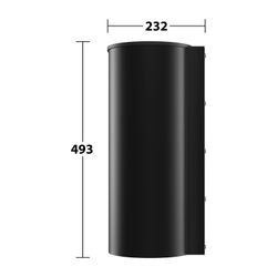 Keuco Plan Abfallsammler wandhängend, 30L, mit Befestigungsset, Schwarz matt, 149883... KEUCO-14988370000 4017214943395 (Abb. 1)