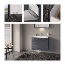Keuco X-Line Waschtischunterschrank, 800x605x490mm, 2 Frontauszüge, Wandmontage oder... KEUCO-33163110000 4017214923335 (Abb. 1)