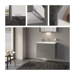 Keuco X-Line Waschtischunterschrank, 800x605x490mm, 2 Frontauszüge, Wandmontage oder... KEUCO-33163290000 4017214923366 (Abb. 1)