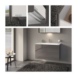 Keuco X-Line Waschtischunterbau, 1000x605x490mm, 2 Frontauszüge, Wandmontage oder bo... KEUCO-33173140000 4017214923397 (Abb. 1)