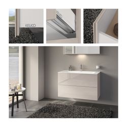 Keuco X-Line Waschtischunterschrank, 1000x605x490mm, 2 Frontauszüge, Wandmontage ode... KEUCO-33173180000 4017214923403 (Abb. 1)