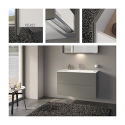 Keuco X-Line Waschtischunterbau, 1000x605x490mm, 2 Frontauszüge, Wandmontage oder bo... KEUCO-33173290000 4017214923410 (Abb. 1)