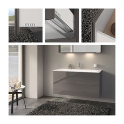 Keuco X-Line Waschtischunterbau, 1200x605x490mm, 2 Frontauszüge, Wandmontage oder bo... KEUCO-33183140000 4017214923441 (Abb. 1)