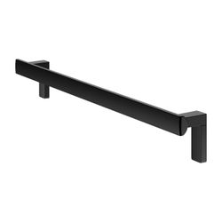 Keuco Axess Haltegriff 800mm, waagerechte Montage, mit 2x Befestigungsset 1, Schwarz... KEUCO-35001370800 4017214902279 (Abb. 1)
