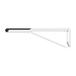 Keuco Axess Stützklappgriff WC, 850mm, Belastbarkeit 115kg, mit Absenkbremse, Auflag... KEUCO-35003170837 4017214904228 (Abb. 1)