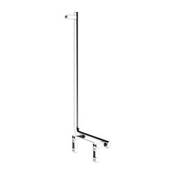 Keuco Axess Winkelgriff 90 Grad rechts, 400/800mm, mit 2x Befestigungsset 1, Verchro... KEUCO-35006010801 4017214902309 (Abb. 1)