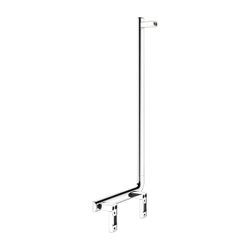 Keuco Axess Winkelgriff 90 Grad links, 400/800mm, mit 2x Befestigungsset 1, Verchrom... KEUCO-35006010802 4017214902316 (Abb. 1)