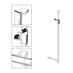 Keuco Axess Winkelgriff 90 Grad rechts mit Brauseschieber, 600/1300mm, mit 2x Befest... KEUCO-35006011301 4017214902361 (Abb. 1)