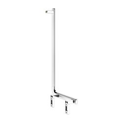 Keuco Axess Winkelgriff 90 Grad rechts, 400/800mm, mit 2x Befestigungsset 1, Silber ... KEUCO-35006170801 4017214902323 (Abb. 1)