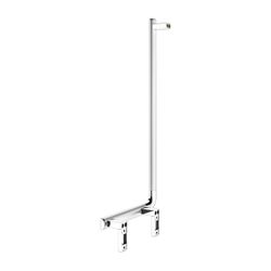 Keuco Axess Winkelgriff 90 Grad links, 400/800mm, mit 2x Befestigungsset 1, Silber e... KEUCO-35006170802 4017214902330 (Abb. 1)