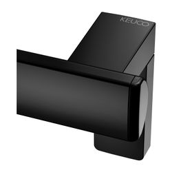 Keuco Axess Winkelgriff 90 Grad links, 400/800mm, mit 2x Befestigungsset 1, Schwarz ... KEUCO-35006370802 4017214902354 (Abb. 1)