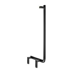Keuco Axess Winkelgriff 90 Grad links, 400/800mm, mit 2x Befestigungsset 1, Schwarz ... KEUCO-35006370802 4017214902354 (Abb. 1)