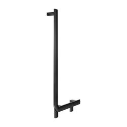 Keuco Axess Winkelgriff 90 Grad links, 400/800mm, mit 2x Befestigungsset 1, Schwarz ... KEUCO-35006370802 4017214902354 (Abb. 1)