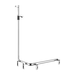 Keuco Axess Duschhandlauf mit Brausestange rechts, 850x531x1301mm, mit 3x Befestigun... KEUCO-35008018601 4017214902484 (Abb. 1)