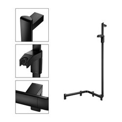 Keuco Axess Duschhandlauf mit Brausestange rechts, 550x531x1301mm, mit 3x Befestigun... KEUCO-35008376601 4017214902545 (Abb. 1)