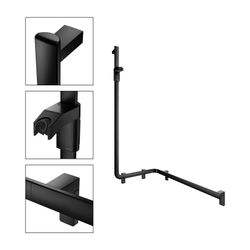 Keuco Axess Duschhandlauf mit Brausestange links, 850x531x1301mm, mit 3x Befestigung... KEUCO-35008378602 4017214902576 (Abb. 1)