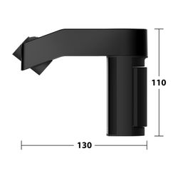 Keuco Axess Brausehalter für Schläuche mit konischer Mutter, höhenverstellbar, Schwa... KEUCO-35010370100 4017214908462 (Abb. 1)
