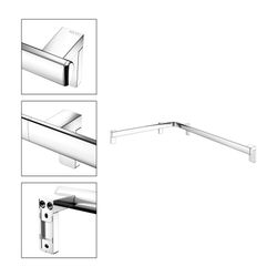 Keuco Axess Dusch- und Wannenhandlauf rechts, 600/800mm, mit 3x Befestigungsset 1, V... KEUCO-35011016801 4017214902422 (Abb. 1)