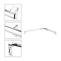 Keuco Axess Dusch- und Wannenhandlauf links, 800/600mm, mit 3x Befestigungsset 1, Ve... KEUCO-35011018602 4017214902910 (Abb. 1)