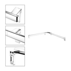 Keuco Axess Dusch- und Wannenhandlauf, 800/800mm, mit 3x Befestigungsset 1, Verchrom... KEUCO-35011018800 4017214902453 (Abb. 1)