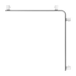 Keuco Axess Dusch- und Wannenhandlauf, 800/800mm, mit 3x Befestigungsset 1, Verchrom... KEUCO-35011018800 4017214902453 (Abb. 1)