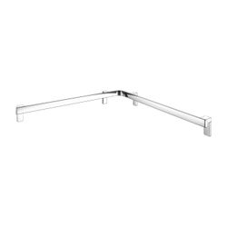 Keuco Axess Dusch- und Wannenhandlauf, 800/800mm, mit 3x Befestigungsset 1, Verchrom... KEUCO-35011018800 4017214902453 (Abb. 1)