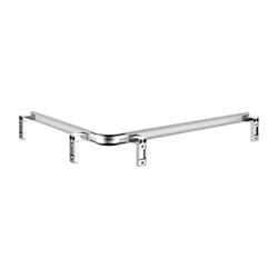 Keuco Axess Dusch- und Wannenhandlauf links, 800/600mm, mit 3x Befestigungsset 1, Si... KEUCO-35011178602 4017214902927 (Abb. 1)