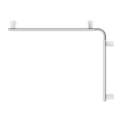Keuco Axess Dusch- und Wannenhandlauf links, 800/600mm, mit 3x Befestigungsset 1, Si... KEUCO-35011178602 4017214902927 (Abb. 1)