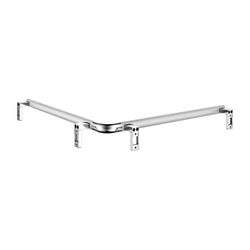 Keuco Axess Dusch- und Wannenhandlauf, 800/800mm, mit 3x Befestigungsset 1, Silber e... KEUCO-35011178800 4017214902446 (Abb. 1)
