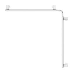 Keuco Axess Dusch- und Wannenhandlauf, 800/800mm, mit 3x Befestigungsset 1, Silber e... KEUCO-35011178800 4017214902446 (Abb. 1)