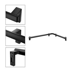 Keuco Axess Dusch- und Wannenhandlauf links, 800/600mm, mit 3x Befestigungsset 1, Sc... KEUCO-35011378602 4017214902941 (Abb. 1)