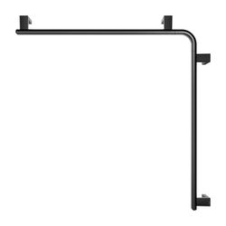 Keuco Axess Dusch- und Wannenhandlauf, 800/800mm, mit 3x Befestigungsset 1, Schwarz ... KEUCO-35011378800 4017214903146 (Abb. 1)