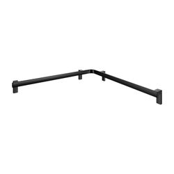 Keuco Axess Dusch- und Wannenhandlauf, 800/800mm, mit 3x Befestigungsset 1, Schwarz ... KEUCO-35011378800 4017214903146 (Abb. 1)