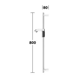 Keuco Axess Brausestange für Schläuche mit konischer Mutter, 800mm, mit Befestigungs... KEUCO-35012170800 4017214908387 (Abb. 1)
