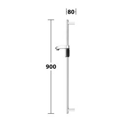 Keuco Axess Brausestange für Schläuche mit konischer Mutter, 900mm, mit Befestigungs... KEUCO-35012170900 4017214908417 (Abb. 1)