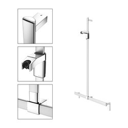 Keuco Axess Duschhandlauf mit Brausestange, 1000/1301mm, mit 2x Befestigungsset 1, S... KEUCO-35014171013 4017214902620 (Abb. 1)