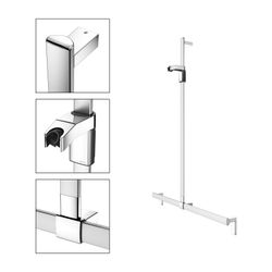 Keuco Axess Duschhandlauf mit Brausestange, 1150/1301mm, mit 2x Befestigungsset 1, S... KEUCO-35014171213 4017214902637 (Abb. 1)