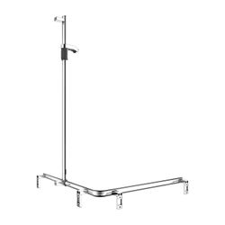 Keuco Axess Duschhandlauf mit Brausestange rechts, 850x850x1301mm, mit 4x Befestigun... KEUCO-35015010101 4017214902675 (Abb. 1)